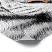 Poster tijgerprofiel (Hoek)