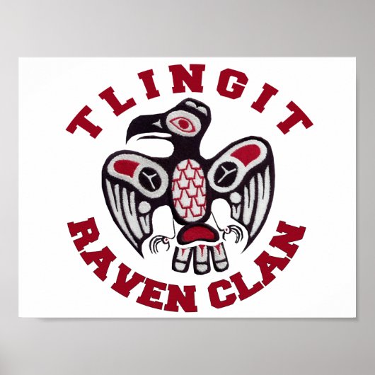 Poster Tlingit Raven Clan (Voorkant)
