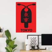 Poster Tokyo Scooter (Thuiskantoor)