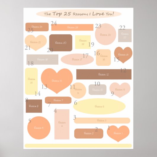 poster "Top 25 Reasons - Autumn" (Voorkant)