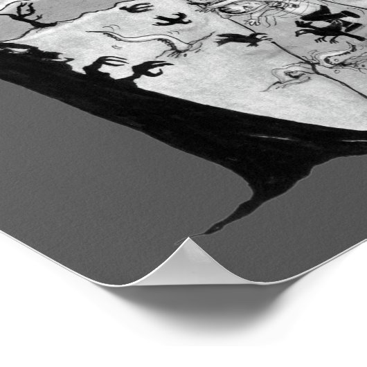 poster "Tornado of Crows" (geen tekst) (Hoek)