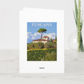 Poster Toscane Italië Kaart (Achterkant)