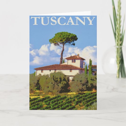 Poster Toscane Italië Kaart (Voorkant)