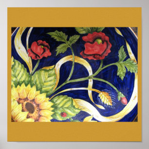 Poster Toscany Flowers