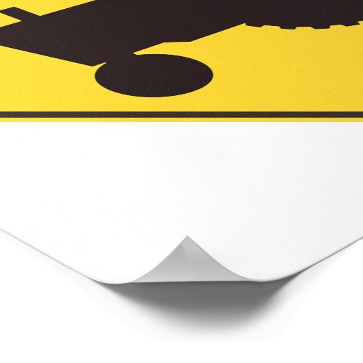 Poster tractorverkeersteken (Hoek)