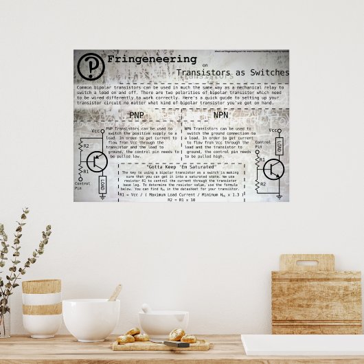 poster "Transistors as Switches" (Keuken)