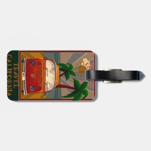 Poster:Travel California Bagagelabel (Achterkant horizontaal)