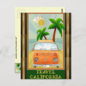 Poster:Travel California Briefkaart (Voorkant / Achterkant)