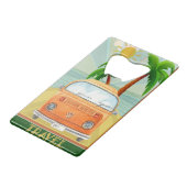 Poster:Travel California Creditkaart Flessenopener (Voorkant Gekanteld)