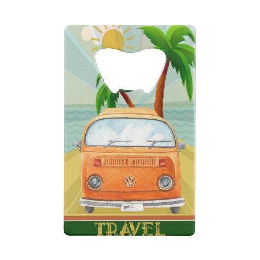 Poster:Travel California Creditkaart Flessenopener (Achterkant)