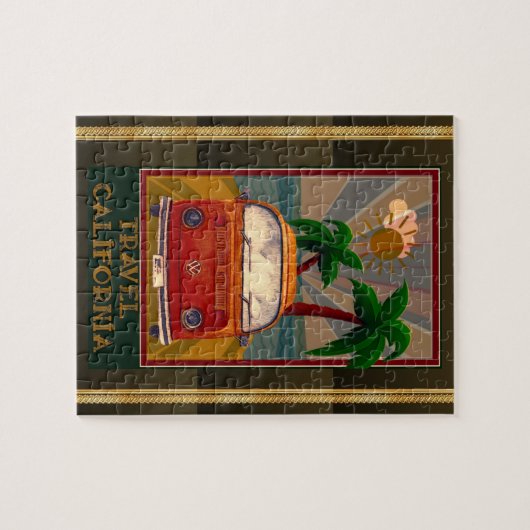 Poster:Travel California Puzzle Legpuzzel (Horizontaal)