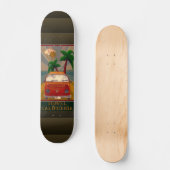 Poster:Travel California Skateboard (Voorkant)
