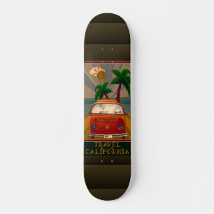 Poster:Travel California Skateboard