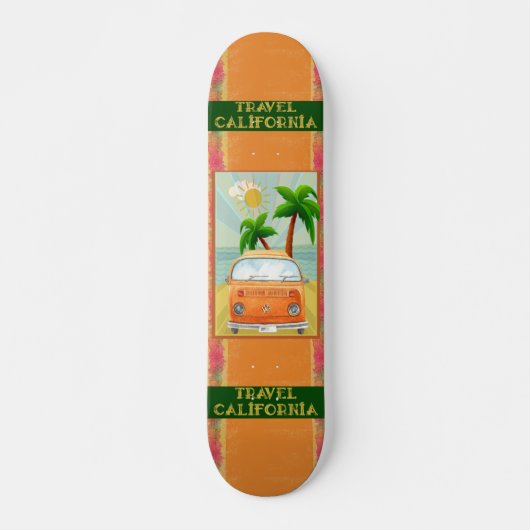 Poster:Travel California Skateboard (Voorkant)
