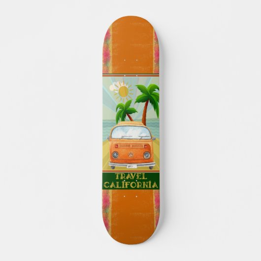 Poster:Travel California Skateboard (Voorkant)