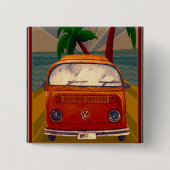 Poster:Travel California Vierkante Button 5,1 Cm (Voorkant)