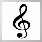 Poster Treble Clef (Voorkant)