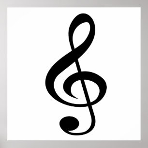 Poster Treble Clef