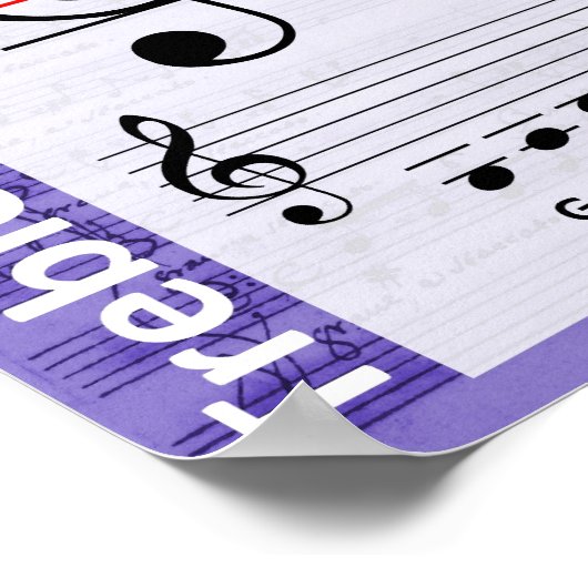 Poster Treble Clef (Hoek)