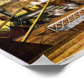 Poster  treinillustratie (Hoek)