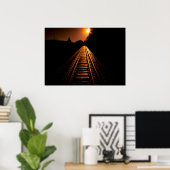poster "Trestle Dawn" (28 x 20 inch) (Thuiskantoor)