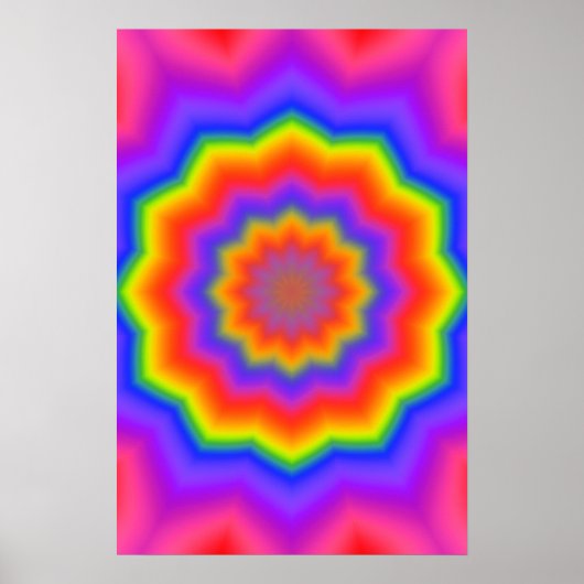 Poster Trippy: Abstract Psychedelic (Voorkant)