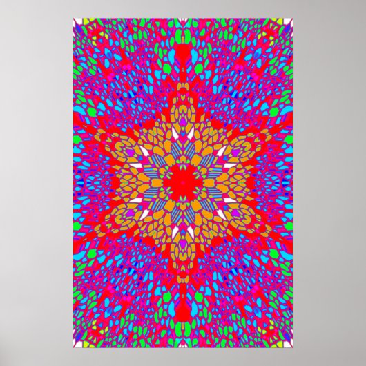 Poster Trippy: Abstract Psychedelic (Voorkant)