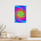 Poster Trippy: Abstract Psychedelic (Keuken)