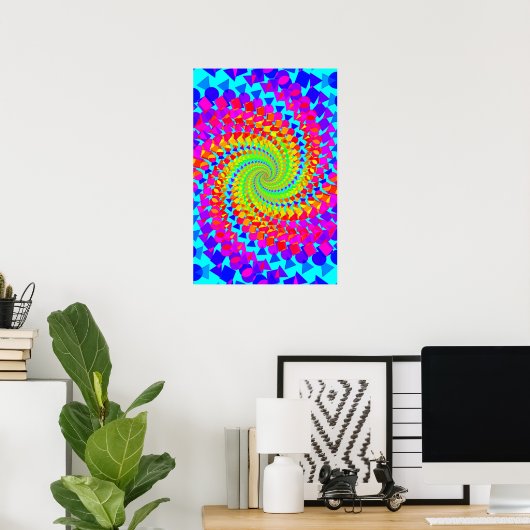 Poster Trippy: Abstract Psychedelic (Thuiskantoor)