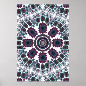 Poster Trippy: Abstract radiaal kunstwerk (Voorkant)