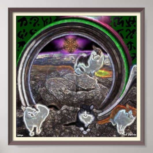 Poster Trippy Cats (Voorkant)