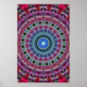 Poster Trippy: Psychedelic Radiaal Artwork (Voorkant)