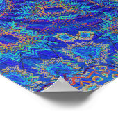 Poster Trippy: Psychedelic Radiaal Artwork (Hoek)