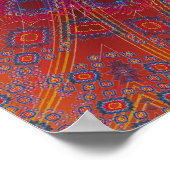 Poster Trippy: Psychedelic Radiaal Artwork (Hoek)