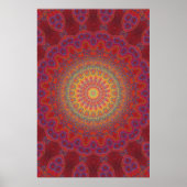 Poster Trippy: Psychedelic Radiaal Artwork (Voorkant)