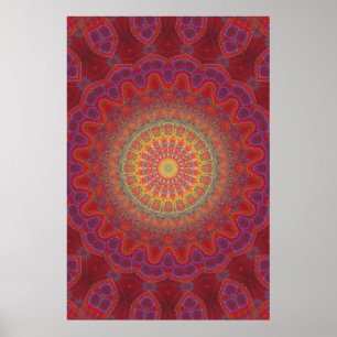 Poster Trippy: Psychedelic Radiaal Artwork