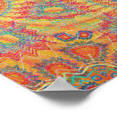 Poster Trippy: Psychedelic Radiaal Artwork (Hoek)