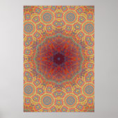 Poster Trippy: Psychedelic Radiaal Artwork (Voorkant)