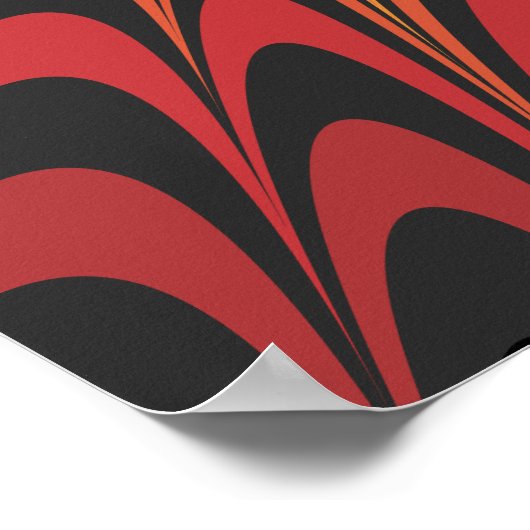 Poster Trippy: Psychedelic Radiaal Artwork (Hoek)