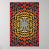 Poster Trippy: Psychedelic Radiaal Artwork (Voorkant)