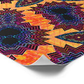 Poster Trippy: Psychedelic Radiaal Artwork (Hoek)