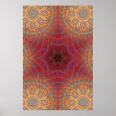 Poster Trippy: Psychedelic Radiaal Artwork (Voorkant)
