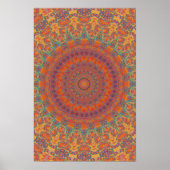 Poster Trippy: Psychedelic Radiaal Artwork (Voorkant)