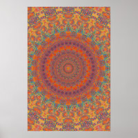 Poster Trippy: Psychedelic Radiaal Artwork