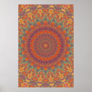 Poster Trippy: Psychedelic Radiaal Artwork