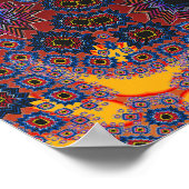 Poster Trippy: Psychedelic Radiaal Artwork (Hoek)