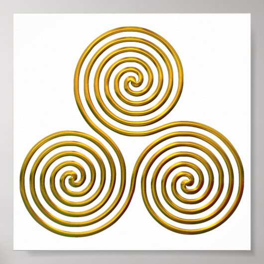 Poster Tris-gold (Voorkant)