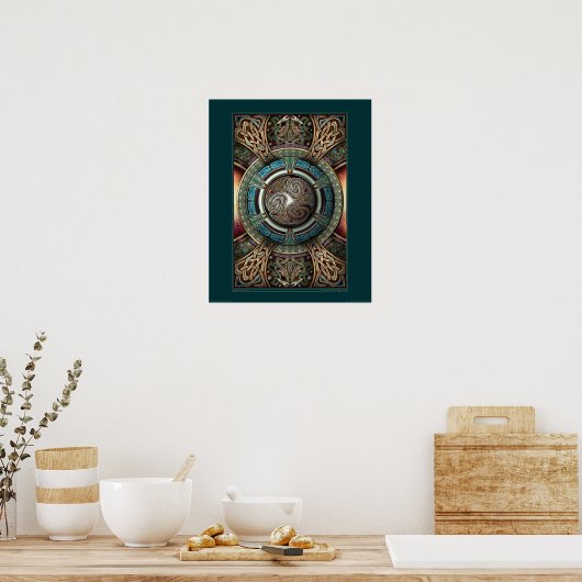 Poster Triskelion Mandala (16x20 inch) (Keuken)