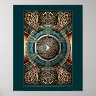 Poster Triskelion Mandala (16x20 inch)