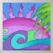 poster "Tropical Sunset" (Voorkant)